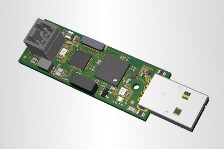 Bild - BTG Elektronik - Impressionen - Layout - 3D-Model Leiterplatte